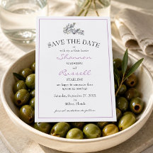 Olive Branch Huwelijkskaart 'Save the Date'