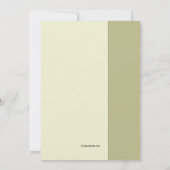 Olive Branch Invitation Kaart (Achterkant)