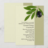 Olive Branch Invitation Kaart (Voorkant / Achterkant)