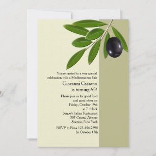 Olive Branch Invitation Kaart
