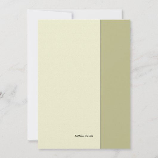 Olive Branch Invitation Kaart (Achterkant)