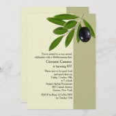 Olive Branch Invitation Kaart (Voorkant / Achterkant)