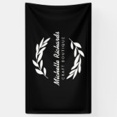 Olive Branch krans Logo Spandoek (Verticaal)