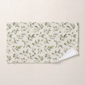 Olive Branch Mediterranean Pattern Bad Handdoek (Handdoek)