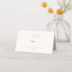 Olive Branch Minimalistische Huwelijks Plaatskaart Plaatskaartje