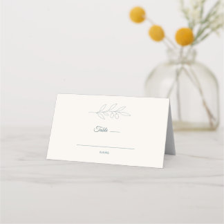 Olive Branch Minimalistische Huwelijks Plaatskaart Plaatskaartje