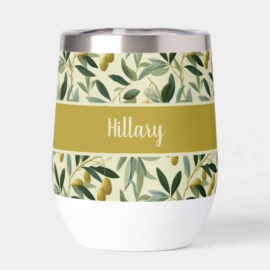 Olive Branch Monogram Name  (Achterkant)