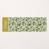 Olive Branch Monogram Name  Yogamat (Achterkant (horizontaal))