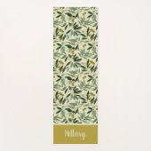 Olive Branch Monogram Name Yogamat (Voorkant)