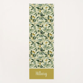 Olive Branch Monogram Name  Yogamat