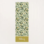 Olive Branch Monogram Name  Yogamat (Achterkant)