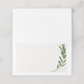 Olive Branch Name Tag Plaatskaartje (Buitenkant ongevouwen)