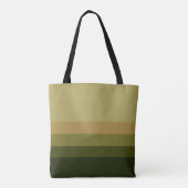 Olive Branch Palet Strepen Monogram Tote Bag (Achterkant)