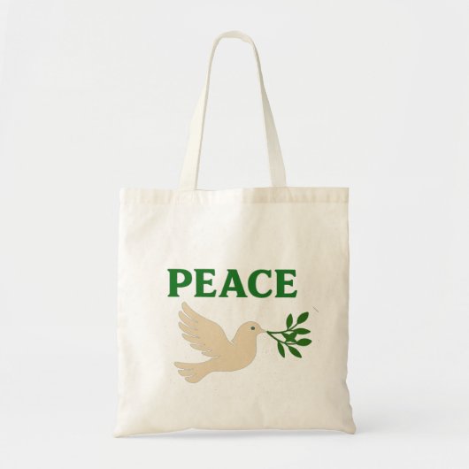 Olive Branch – Peace Tote Bag (Voorkant)