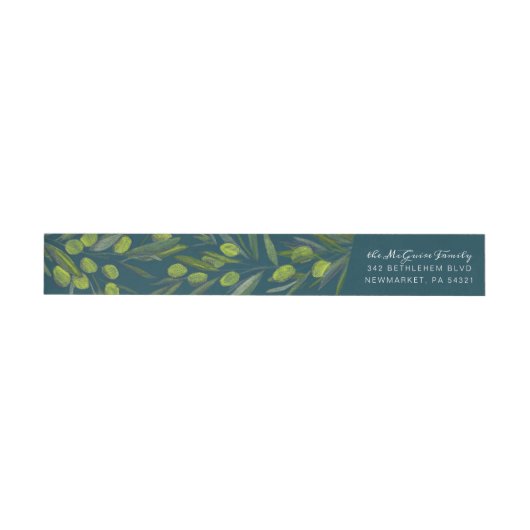 Olive Branch Retouradres Wrap Around Label (Individueel)