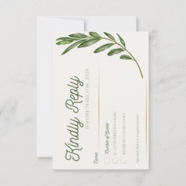 Olive Branch - RSVP Kaart
