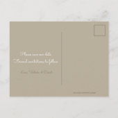 Olive Branch Save the Date Aankondigingskaart (Achterkant)