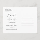 Olive Branch Save the Date Briefkaart (Achterkant)