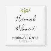 Olive Branch Save the Date Magnet (Voorkant)
