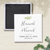 Olive Branch Save the Date Magnet