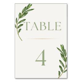 Olive Branch Tafelkaart Nummer Kaart