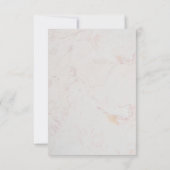 Olive Branch Trouw Elegant Script Nep Goud Folie RSVP Kaartje (Achterkant)