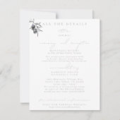 Olive Branch Trouwdetails Behuizing Kaarten (Voorkant)