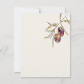 Olive Branch Trouwdetails Behuizing Kaarten (Achterkant)