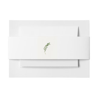 Olive Branch Uitnodiging Buikband Uitnodigingen Wikkel