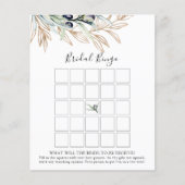 Olive Branch Vrijgezellenfeest Bingo Game Kaart (Voorkant)