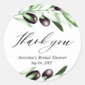 Olive Branch Vrijgezellenfeest Classic Ronde Stick Ronde Sticker (Voorkant)