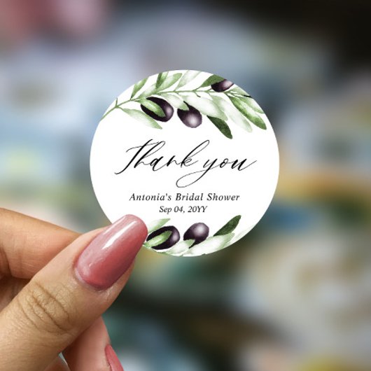 Olive Branch Vrijgezellenfeest Classic Ronde Stick Sticker