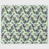 Olive Branch Watercolor Pattern Cadeaupapier (Vlak)
