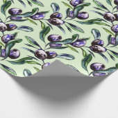Olive Branch Watercolor Pattern Cadeaupapier (Hoek)