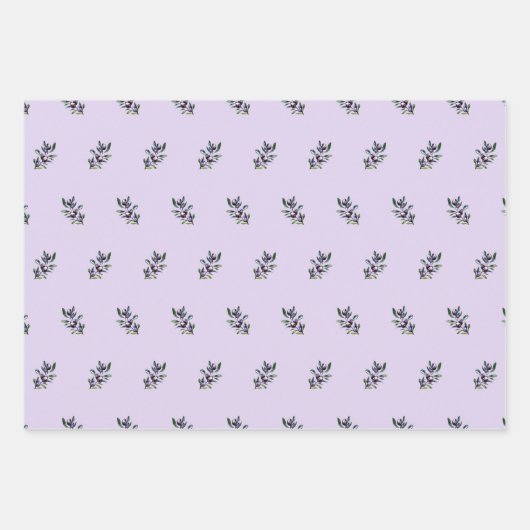 Olive Branch Watercolor Pattern  Inpakpapier Vel (Voorkant)
