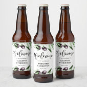 Olive Branch Wedding Bier Label Bier Etiket (Flessen)