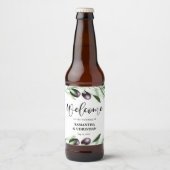 Olive Branch Wedding Bier Label Bier Etiket (Voorkant)