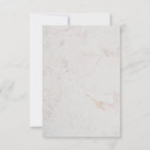 Olive Branch Wedding Elegant Script Faux Gold Foil RSVP Kaartje (Achterkant)