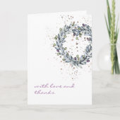 Olive Branch Wedding Folded Love & Bedankt Kaart (Voorkant)