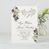 Olive Branch wedding for Family and Friends Kaart (Staand voorkant)