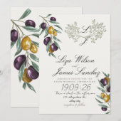 Olive Branch wedding for Family and Friends Kaart (Voorkant / Achterkant)