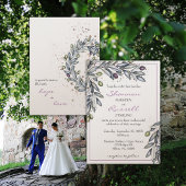 Olive Branch Wedding Invitation Kaart