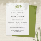 Olive Branch Wedding Kaart
