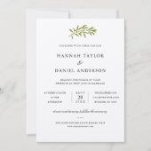Olive Branch Wedding Kaart (Voorkant)