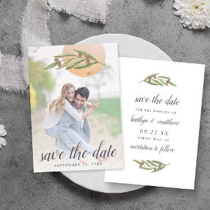 Olive Branch Wedding Photo Save the Date