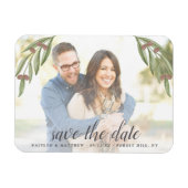 Olive Branch Wedding Photo Save the Date Magneet (Horizontaal)