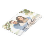 Olive Branch Wedding Photo Save the Date Magneet (Linkerzijde)