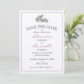 Olive Branch Wedding Save the Date Kaart (Staand voorkant)