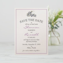 Olive Branch Wedding Save the Date Kaart