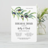 Olive Branch wijnmakerij repetitie diner Kaart (Staand voorkant)